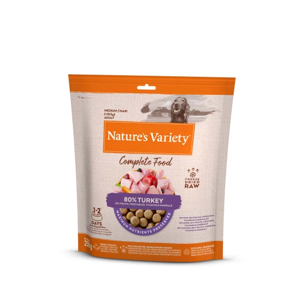 Nature's Variety Complete Freeze Dried Adult Dry Dog Food - Turkey 4 Nature's Variety Complete Freeze Dried Adult Dry Dog Food - Turkey - Image 2