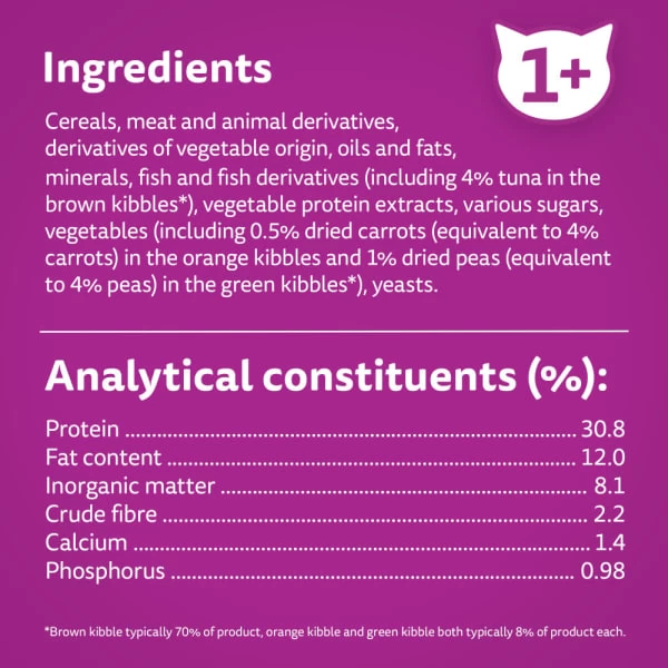 Whiskas 1+ Cat Complete Dry With Tuna 6 Whiskas 1+ Cat Complete Dry With Tuna - Image 4