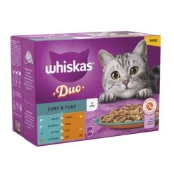 Whiskas 1+ Cat Pouches Duo Surf & Turf In Jelly -pet shop I9676279 en 03