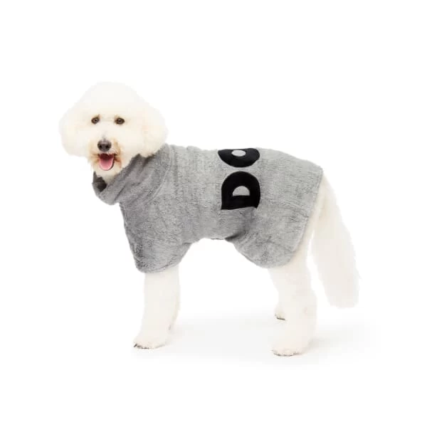 DOG By Dr Lisa Dog Poncho Grey 3 DOG By Dr Lisa Dog Poncho Grey - Image 2
