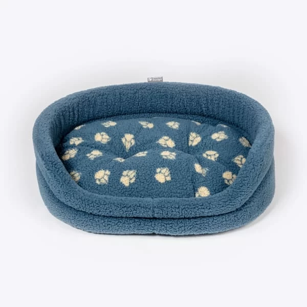 Danish Design Sherpa Fleece Harbour Paw Slumber Blue Adult Dog Bed 8 Danish Design Sherpa Fleece Harbour Paw Slumber Blue Adult Dog Bed - Image 6
