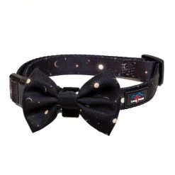 Long Paws Funk The Dog Night Sky Adjustable Dog Collar - Black -pet shop I9684304