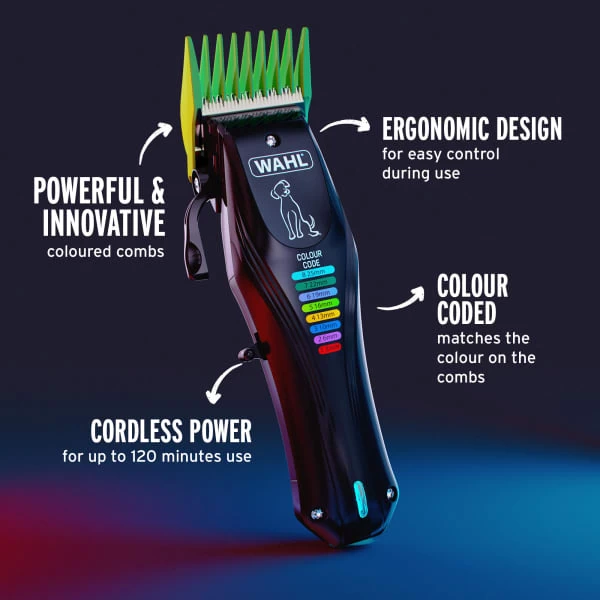 Wahl Colour Pro Rechargeable Dog Clipper Kit 3 Wahl Colour Pro Rechargeable Dog Clipper Kit